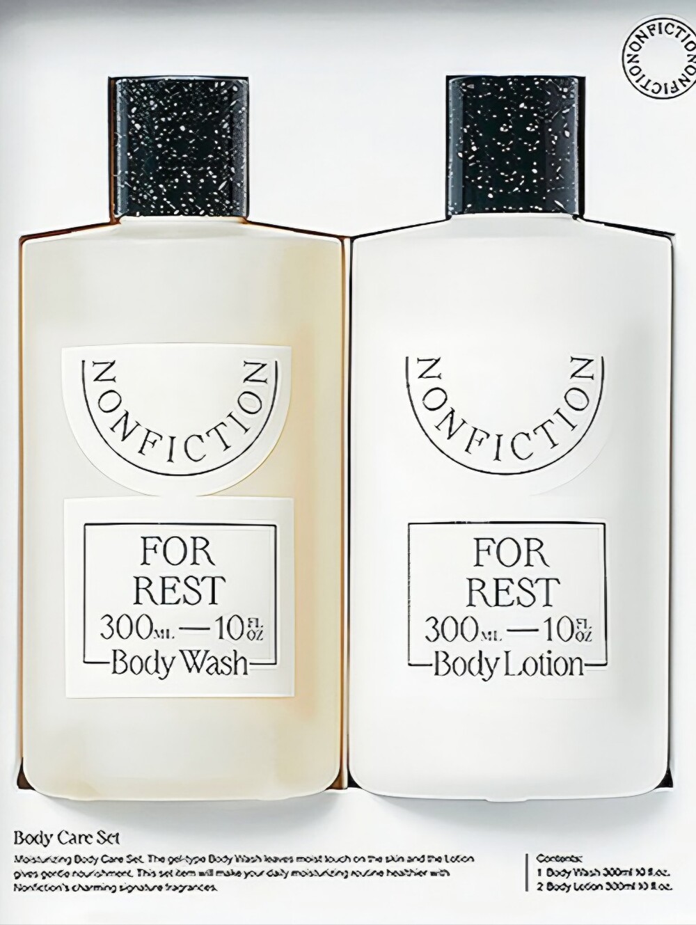 NIB Nonfiction For Rest Body Wash & Body Lotion Set — 10 Fl Oz